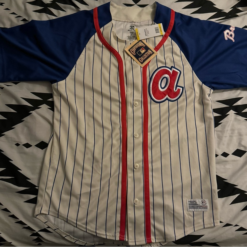 Atlanta Braves Cooperstown Button Down Jersey